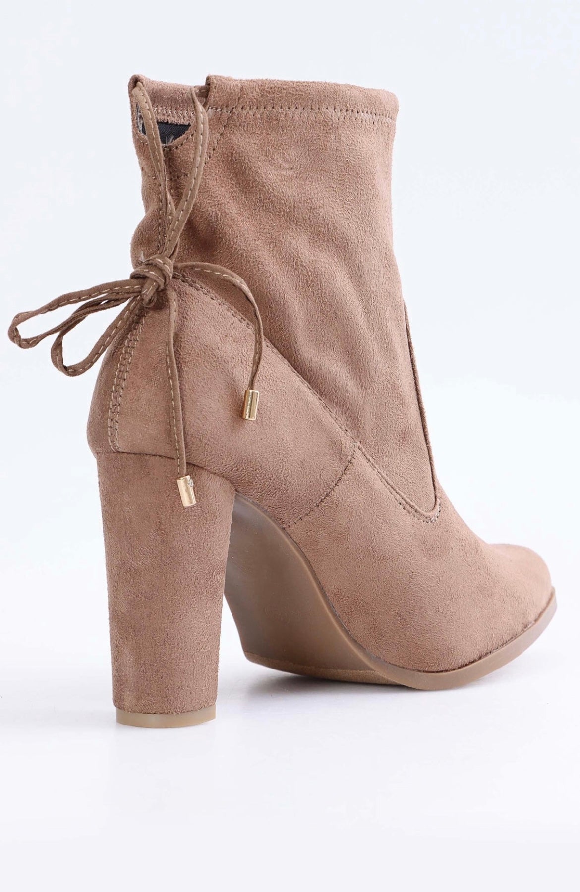 ladies taupe ankle boots