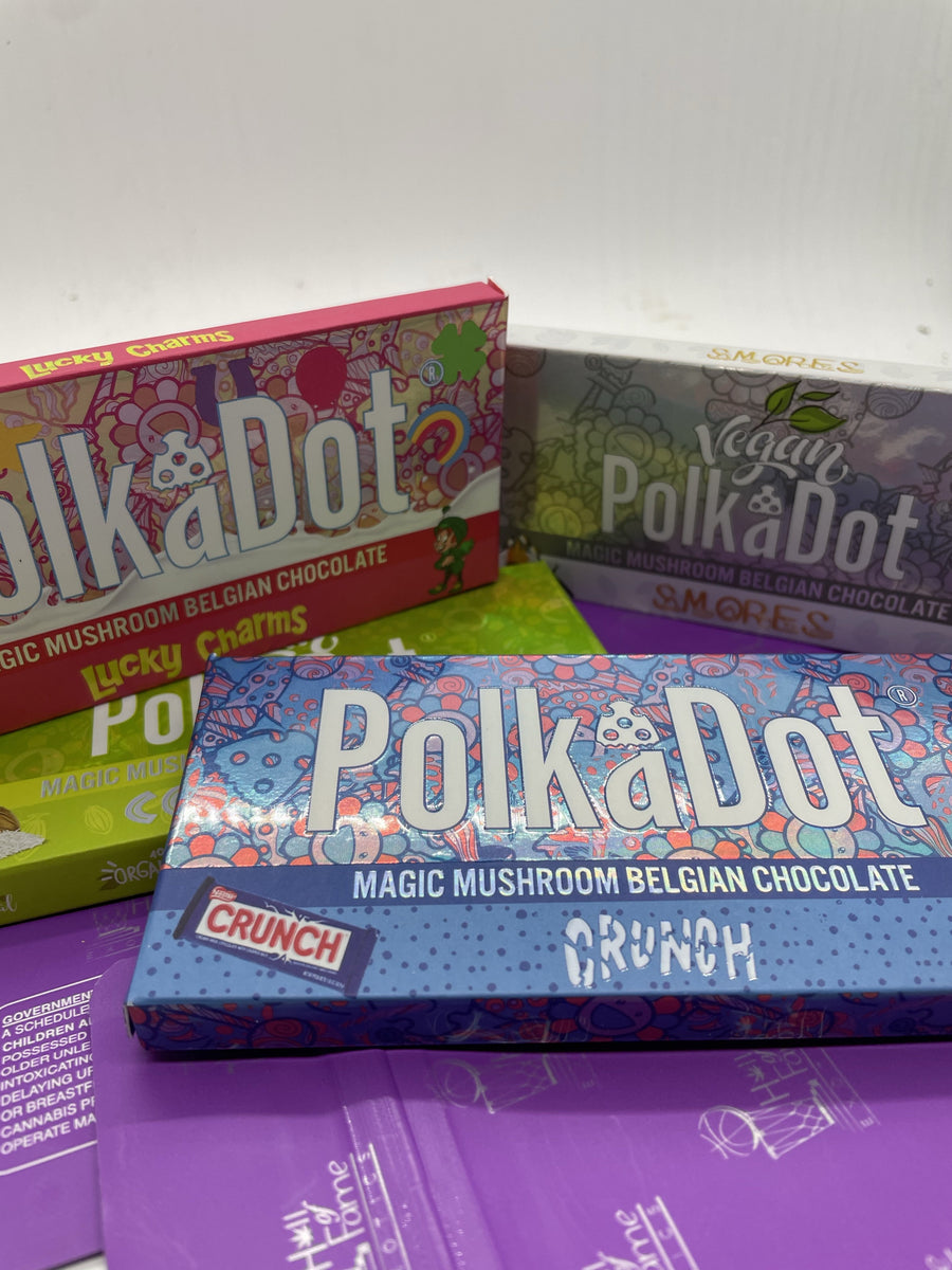 Polka Dot Magic Mushroom Chocolate Bars – Exotic Flames Dc