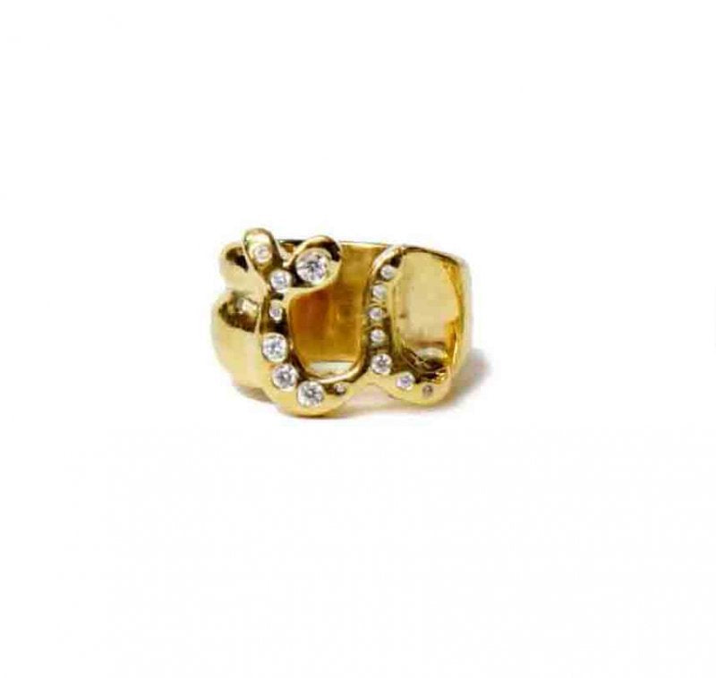 EFFECTEN/エフェクテン pinky ring’zirconia’gold