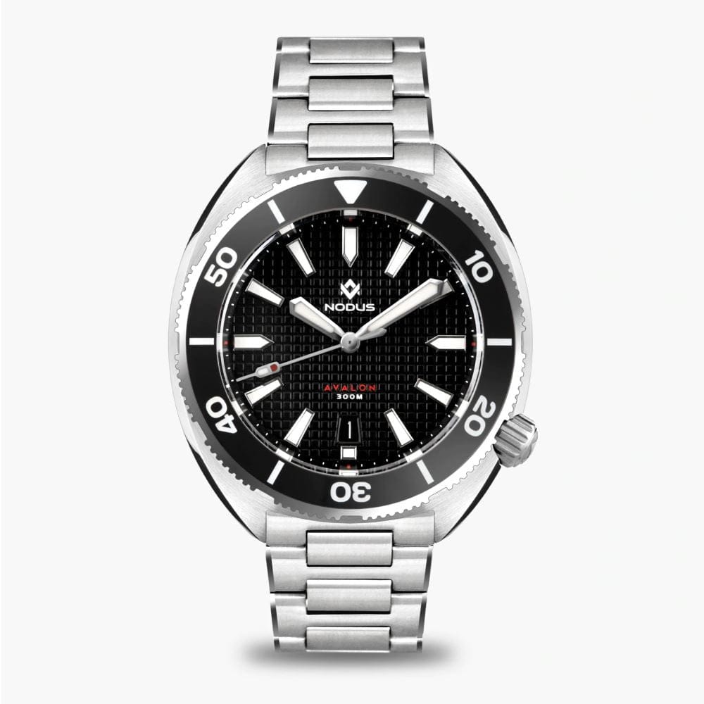 Nodus Avalon II Automatic Dive Watch - Trench Black | WatchGecko