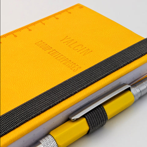 Yellow Troika Construction Lilipad and Liliput Mini Notebook and Mini Pen with Logo debossing