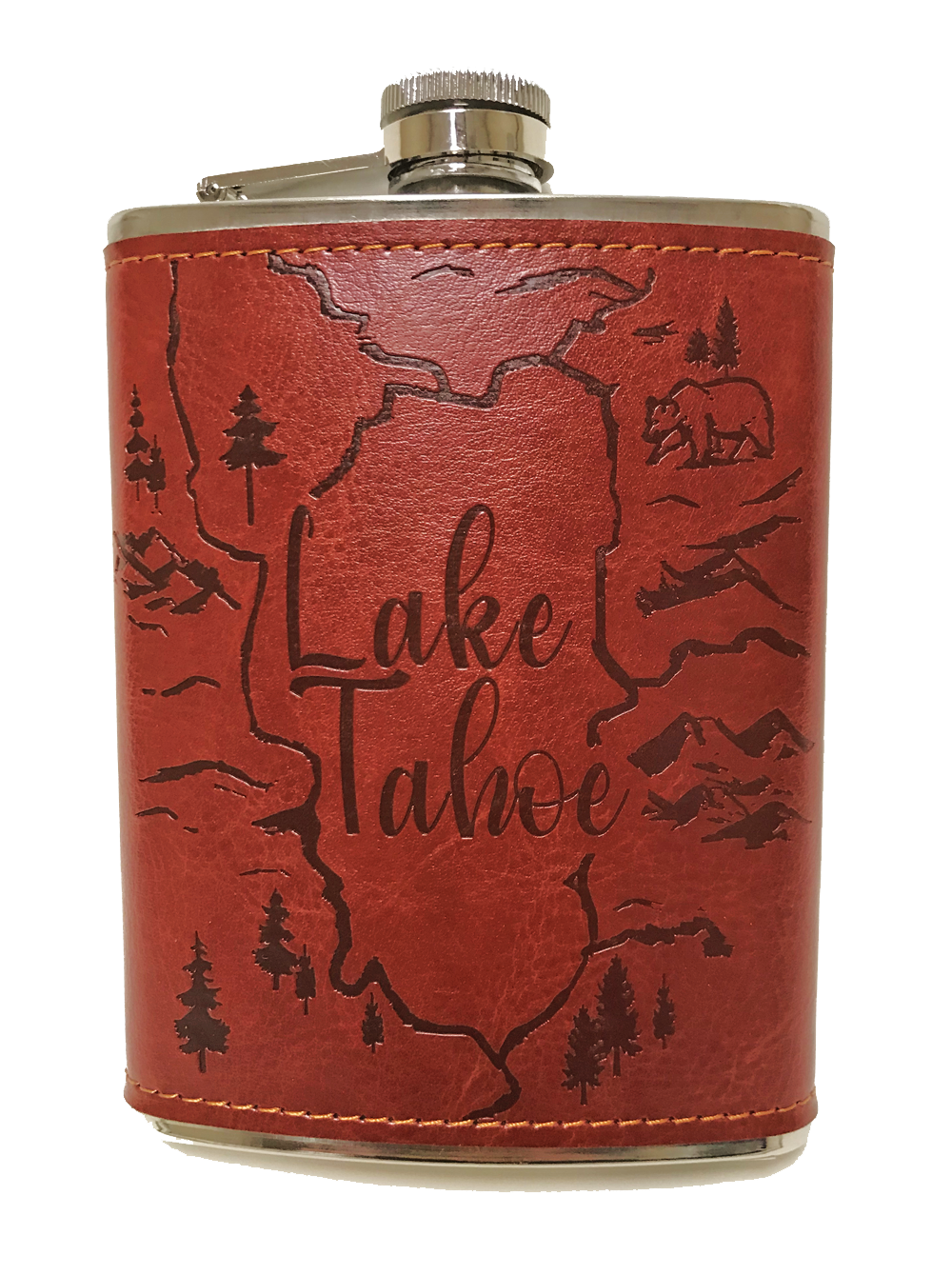 ''LEATHER Flask, Lake Tahoe''