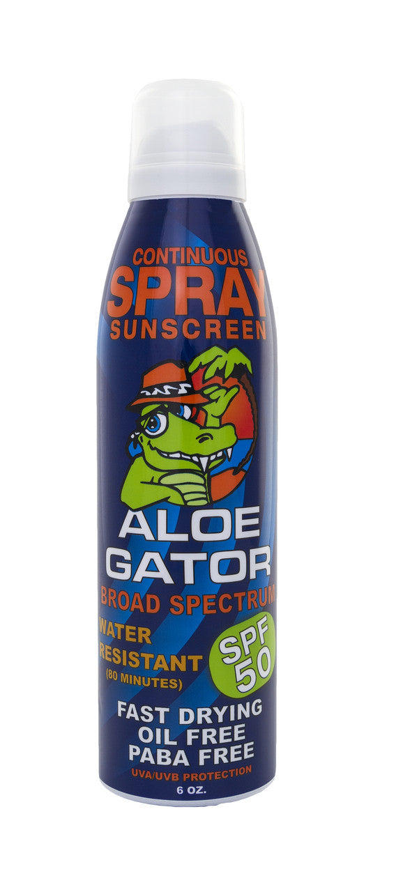 Aloe Gator Adult Continuous Spray SPF 50 - 6oz