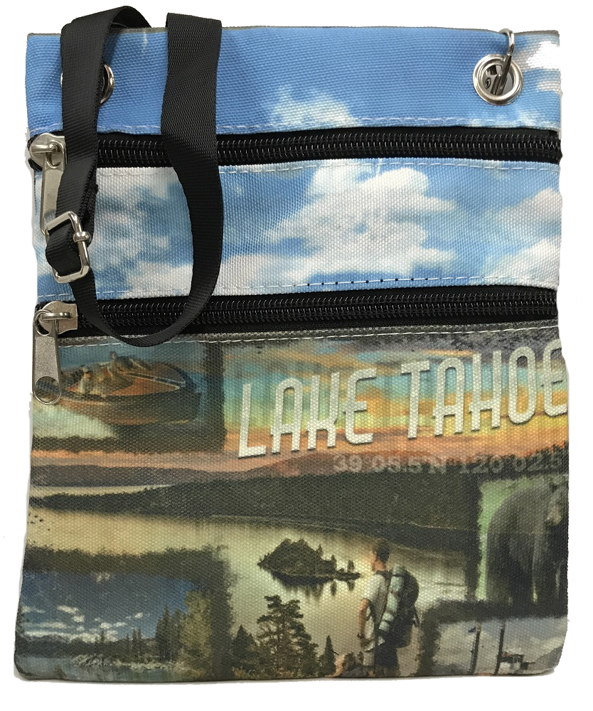 Retro Photo Lake Tahoe Canvas Passport BAG