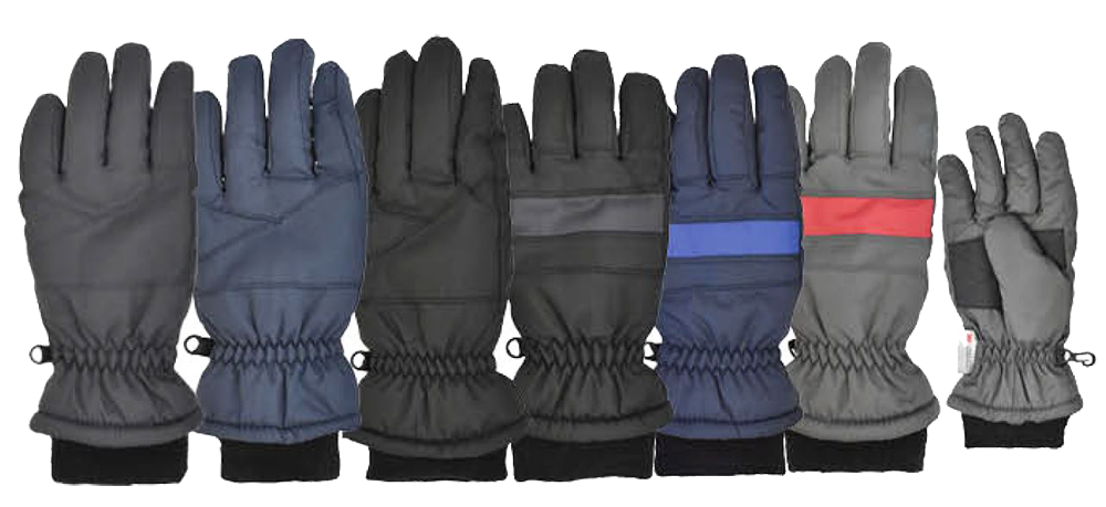 ''Boy's Taslon Ski GLOVE, 4-7 Asst.''