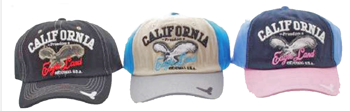 ''CALIFORNIA BALL CAP, ASSORTED''
