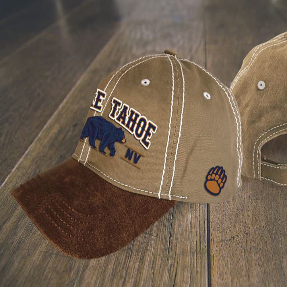 ''Ball Cap Big Stitch Black Bear Lake Tahoe, CA-NV''