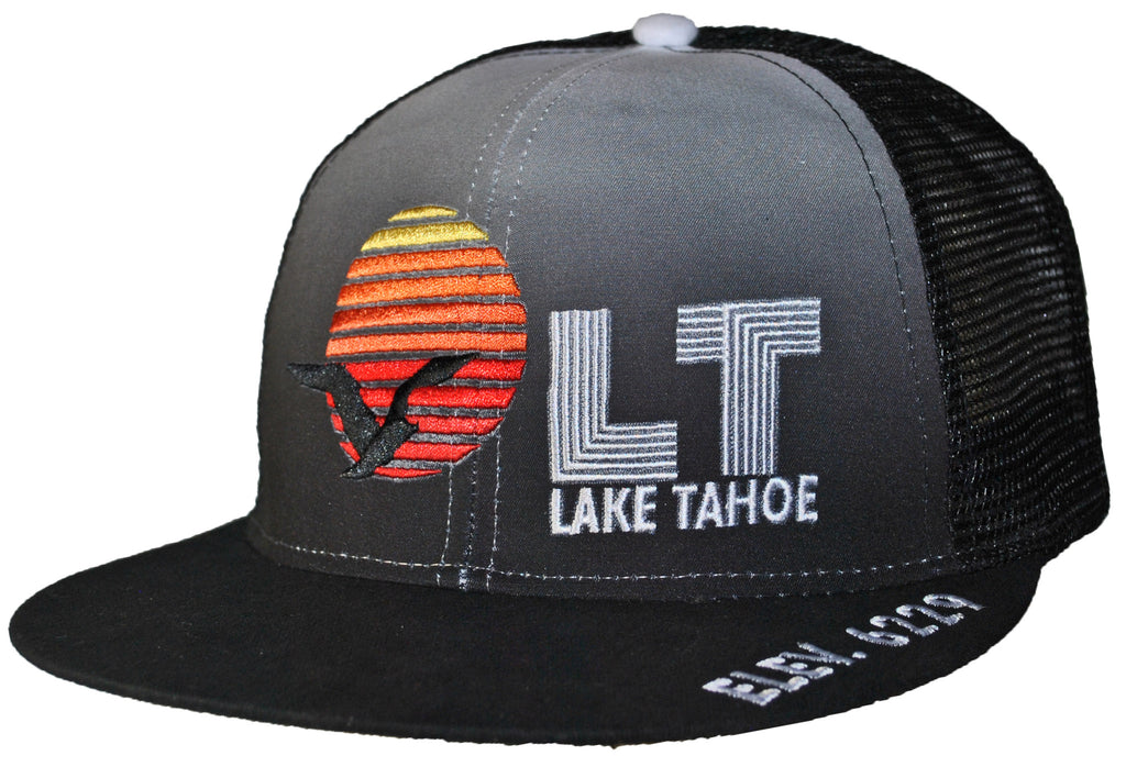 Retro Trucker Sunset Lake Tahoe BALL CAP