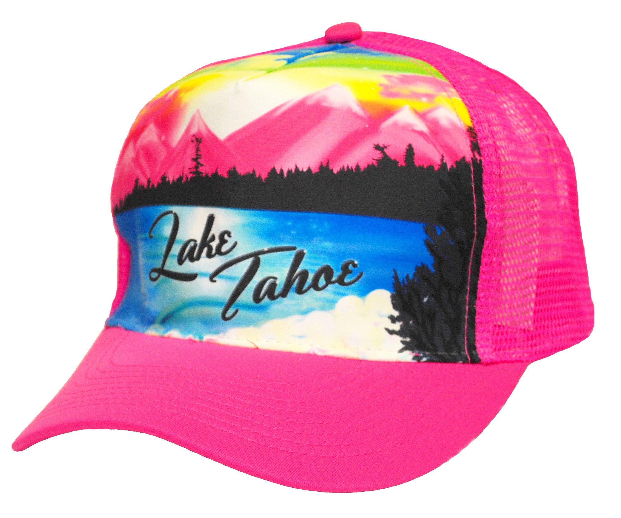 Airbrushed Trucker HAT Ball Cap 