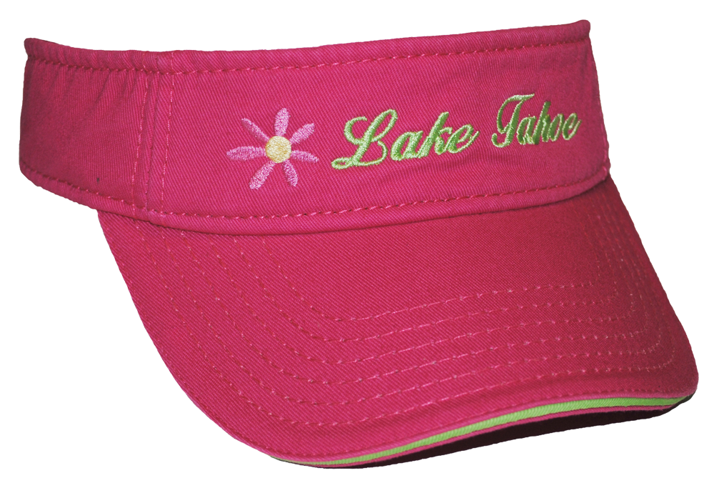 ''Embroidered Daisy VISOR, Lake Tahoe, Asst.''