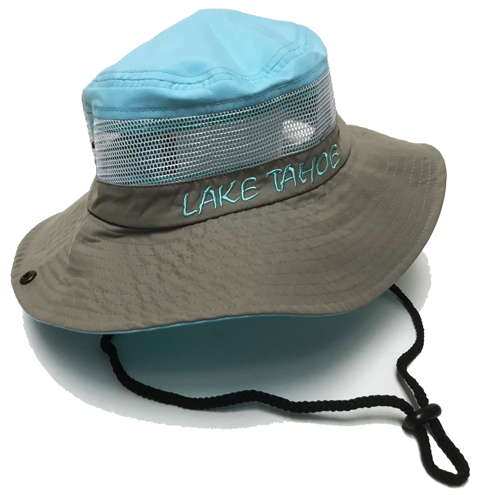 ''Ladies Mesh Canvas Bucket HAT, Lake Tahoe, Asst.''