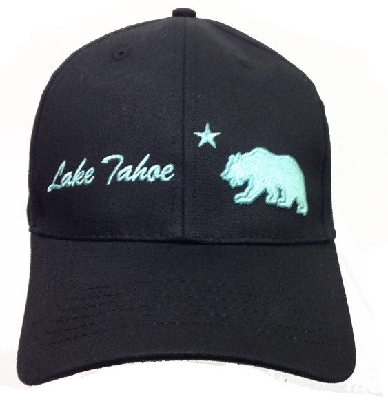 Teal Lake Tahoe Bear Ball Cap