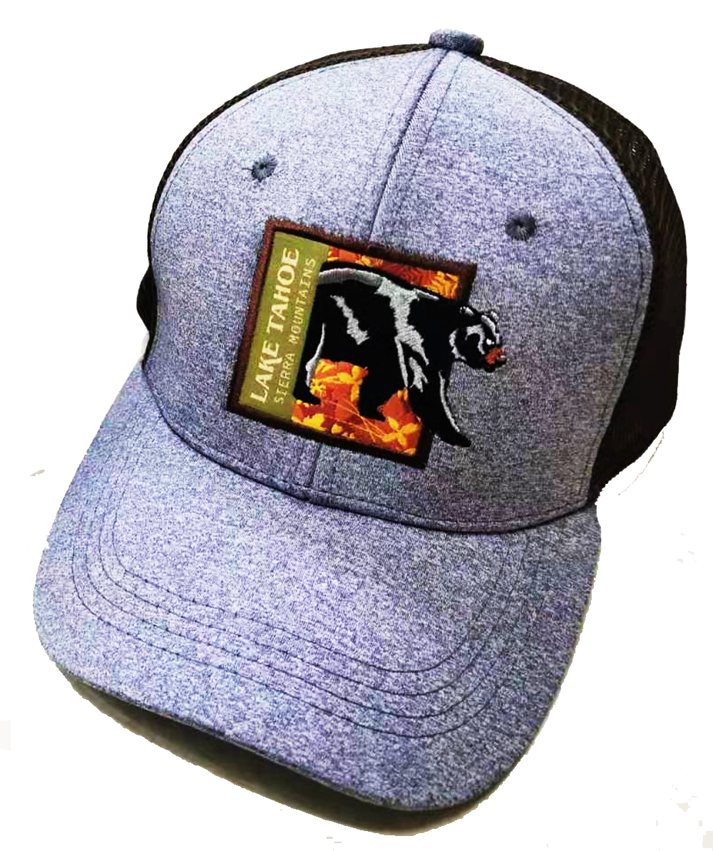 ''Square Bear & Paw Patch, Lake Tahoe Ball Cap''