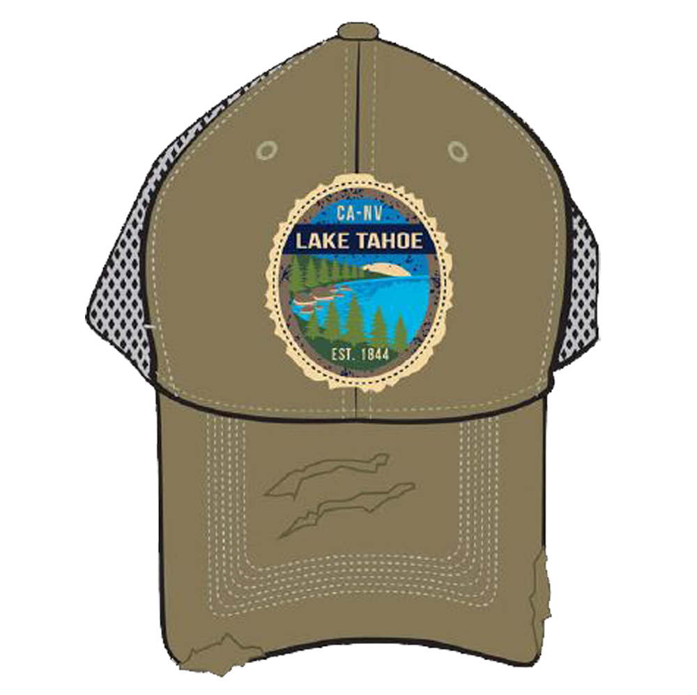 ''Ball Cap Getaway Patch, Navy, Khaki, Green Lake Tahoe''