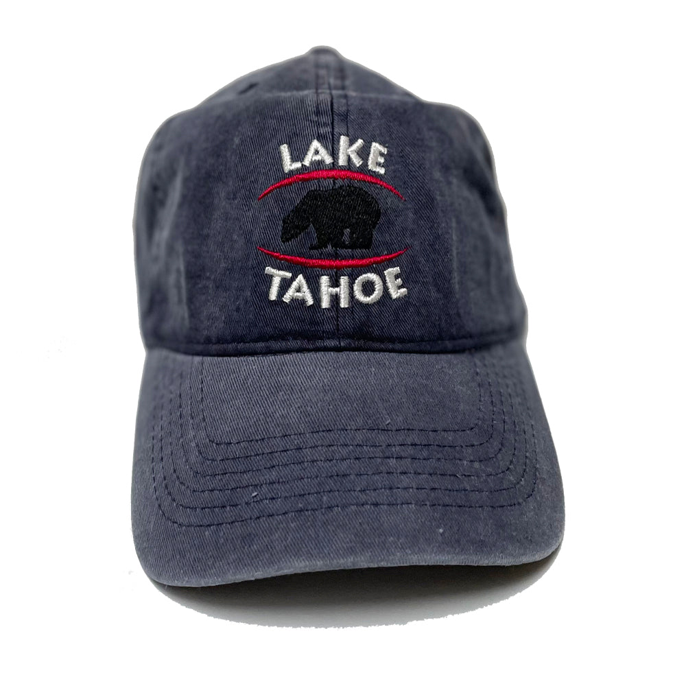 ''Ball Cap Pigment Fade Dyed Lake Tahoe, Red, Grey, Navy, Asst''