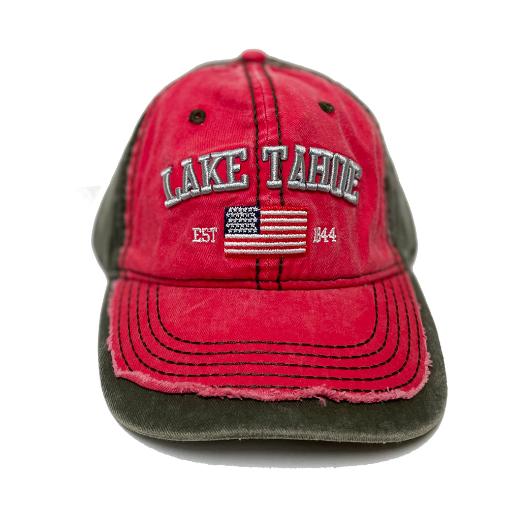 ''Ball Cap US FLAG Lake Tahoe, NV Asst.''