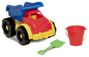 SUMMER PLAY 3 PIECE BEACH TRUCK TOY SET