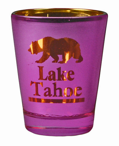 Frosted Foiled Metallic Lake Tahoe Shot GLASS