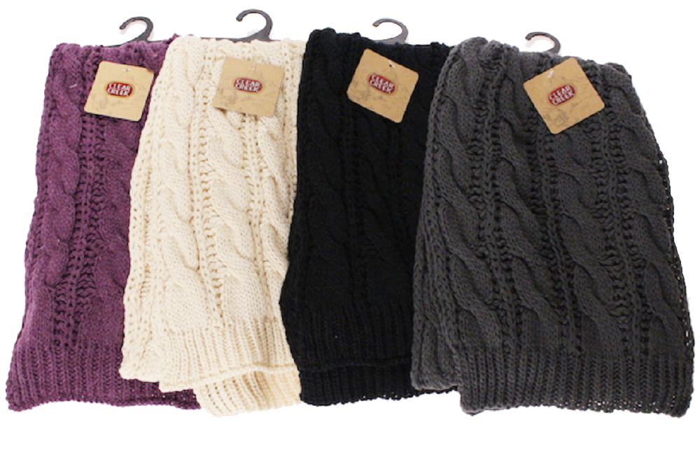 LADIES CABLE KNIT SCARF