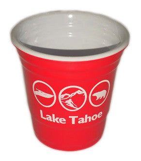 Red Solo Cup Lake Tahoe Shot Glass