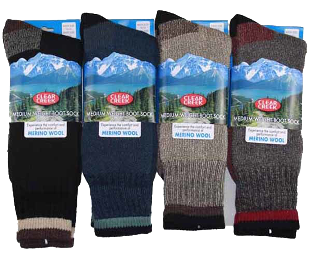 MEN'S CLEAR CREEK MERINO WOOL BOOT SOCK