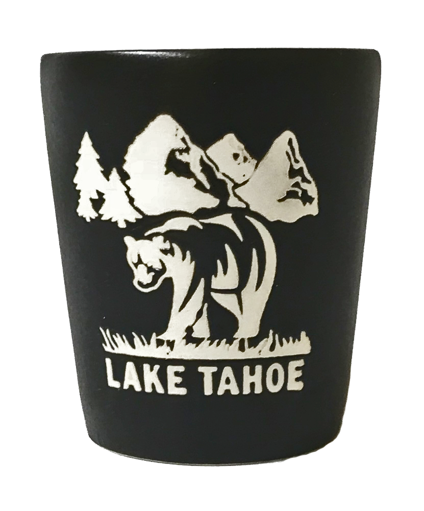 Chalkboard Lake Tahoe Shot GLASS