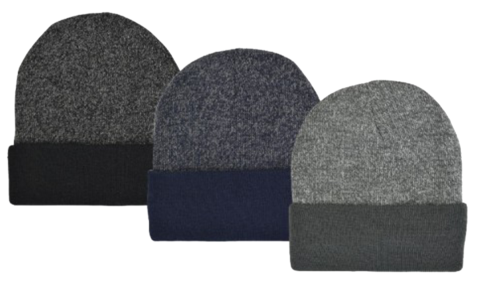 Men's Fleece Lined Acrylic Knit Cuff HAT