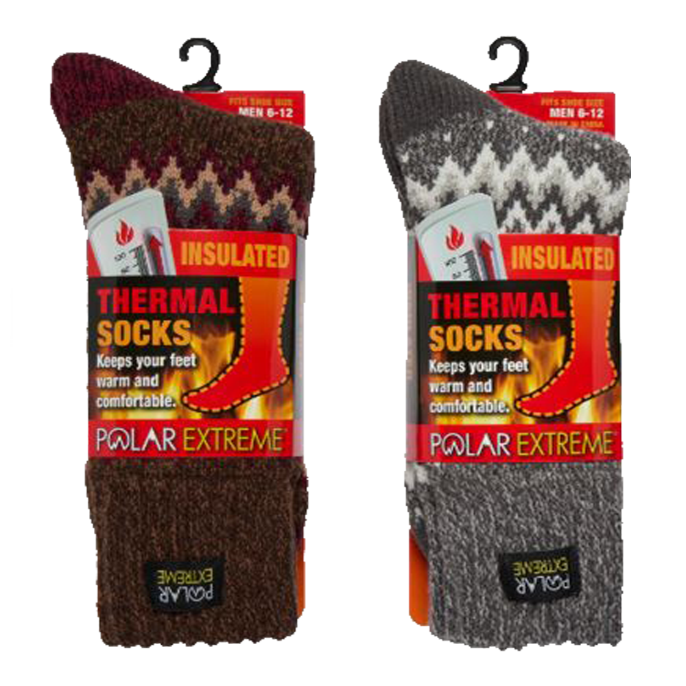 ''Men's Polar Extreme Heat SOCK Snow, Asst.''