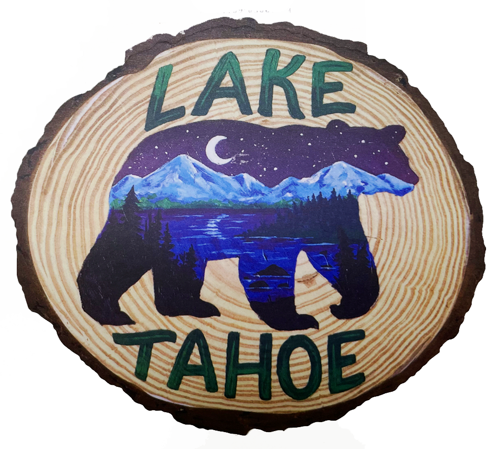 ''Painted Bear, Lake Tahoe STICKER''
