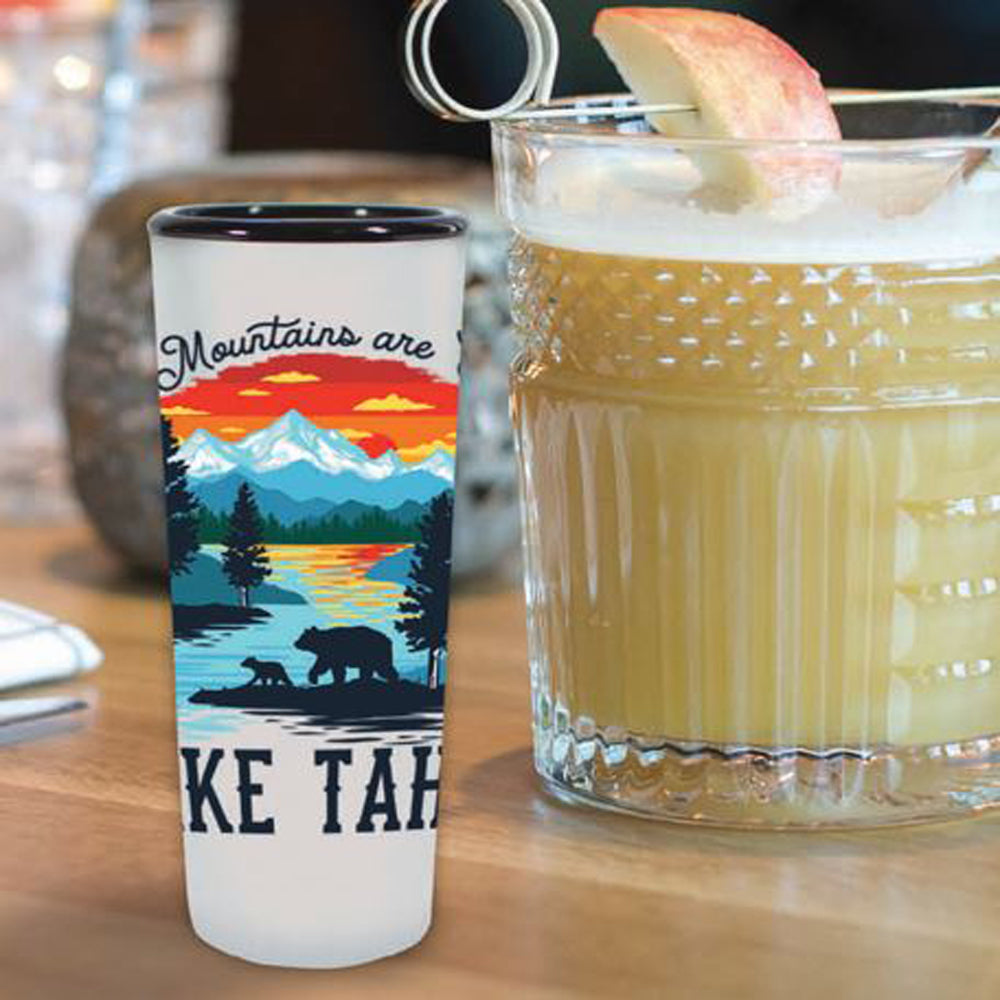 Sunset Reflection Shooter Lake Tahoe Shot Glass