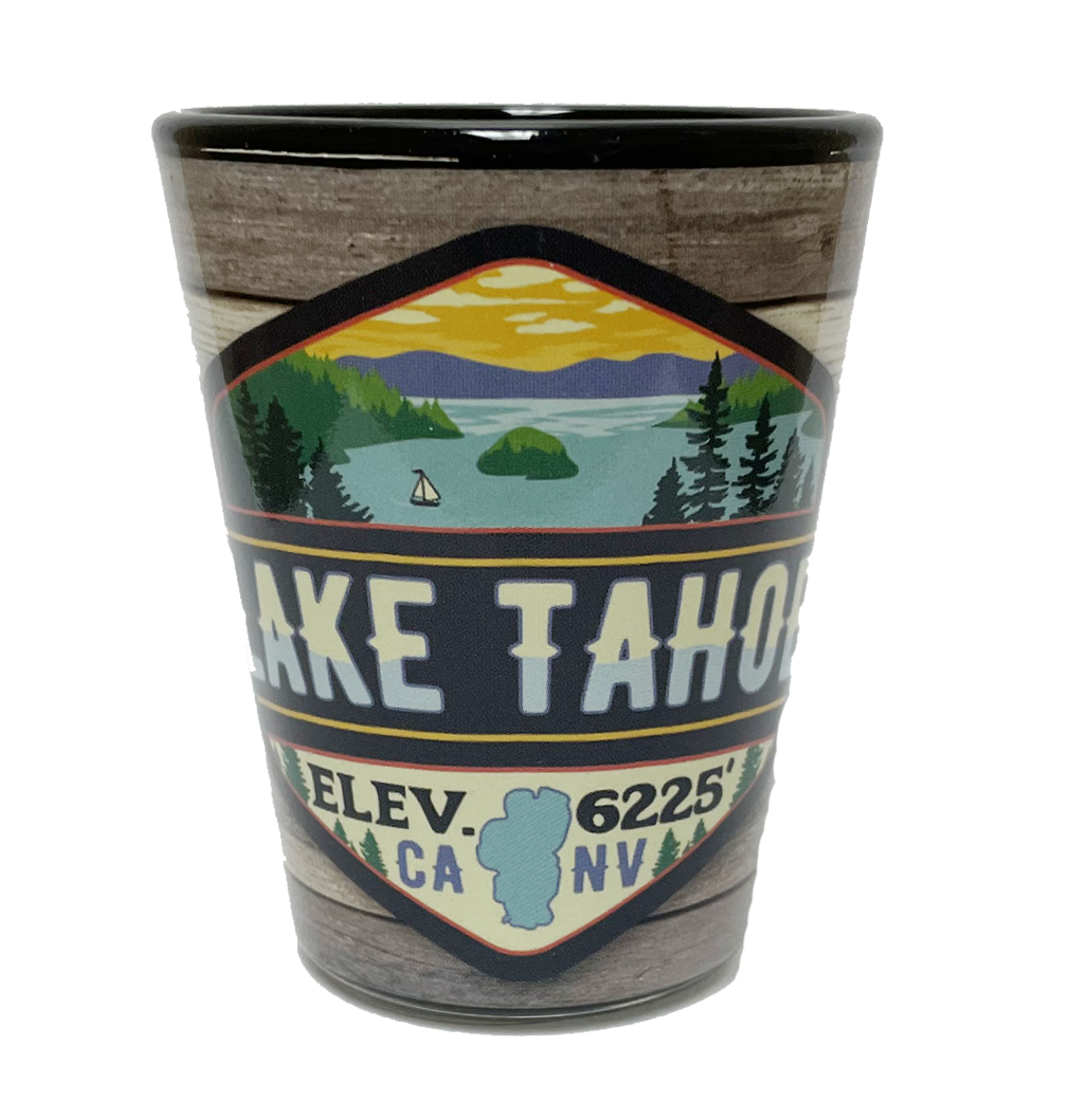 Merit Badge Lake Tahoe Shot Glass