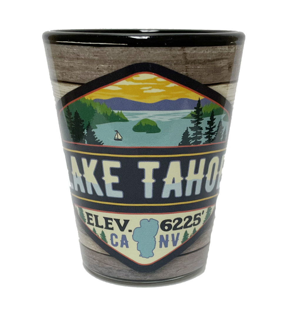 Merit Badge Lake Tahoe Shot GLASS