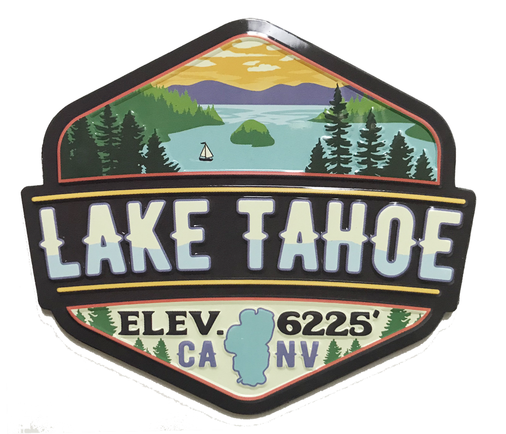 ''Tahoe Emerald Bay DIAMOND Merit Badge, Lake Tahoe Magnet''