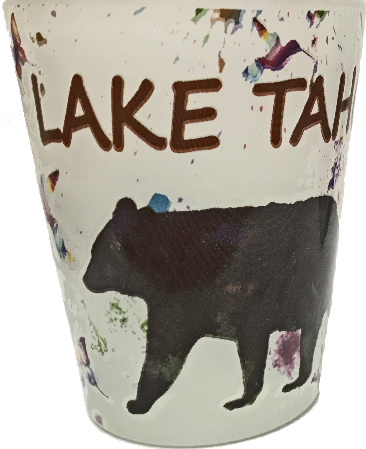 Water Color Bear Lake Tahoe Shot GLASS