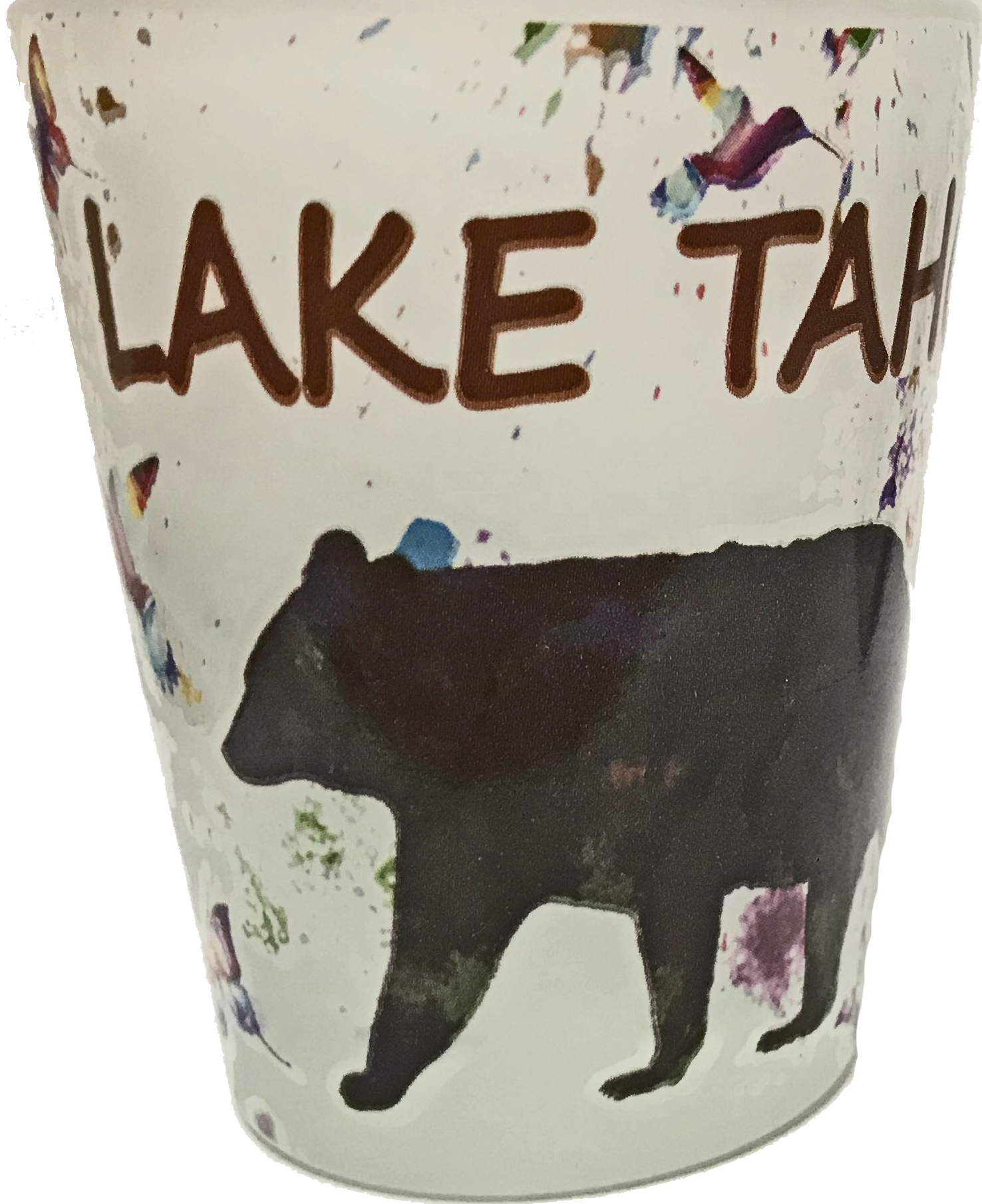 Water Color Bear Lake Tahoe Shot Glass