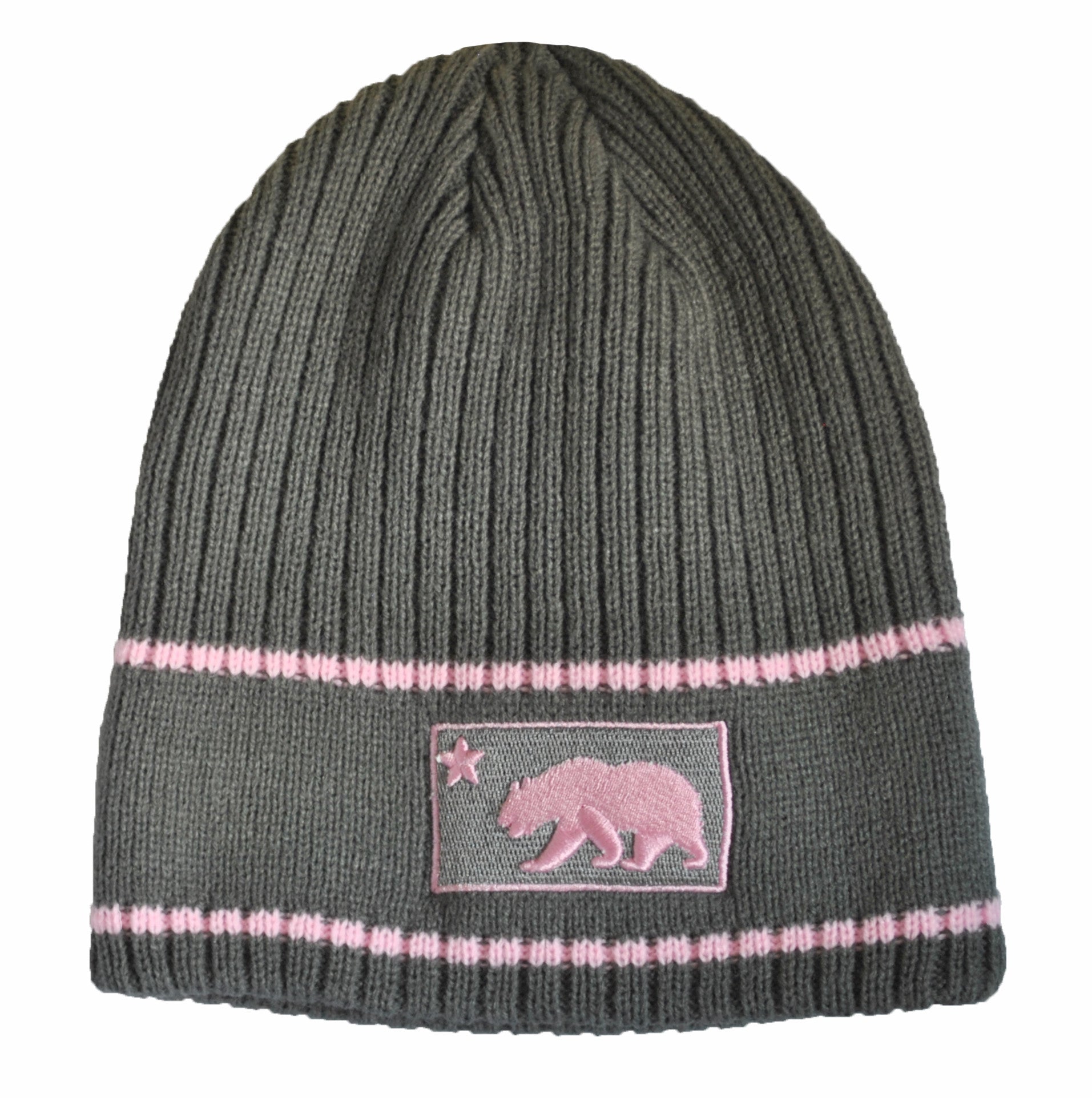 Women's Cal Bear Beanie - Grey/Pink