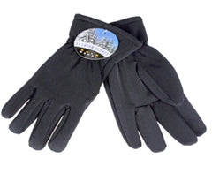 ''LADIES Feather Lined Stretch Glove, Black''