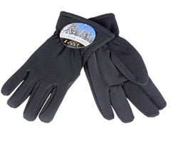 ''Ladies Feather Lined Stretch GLOVE, Black''