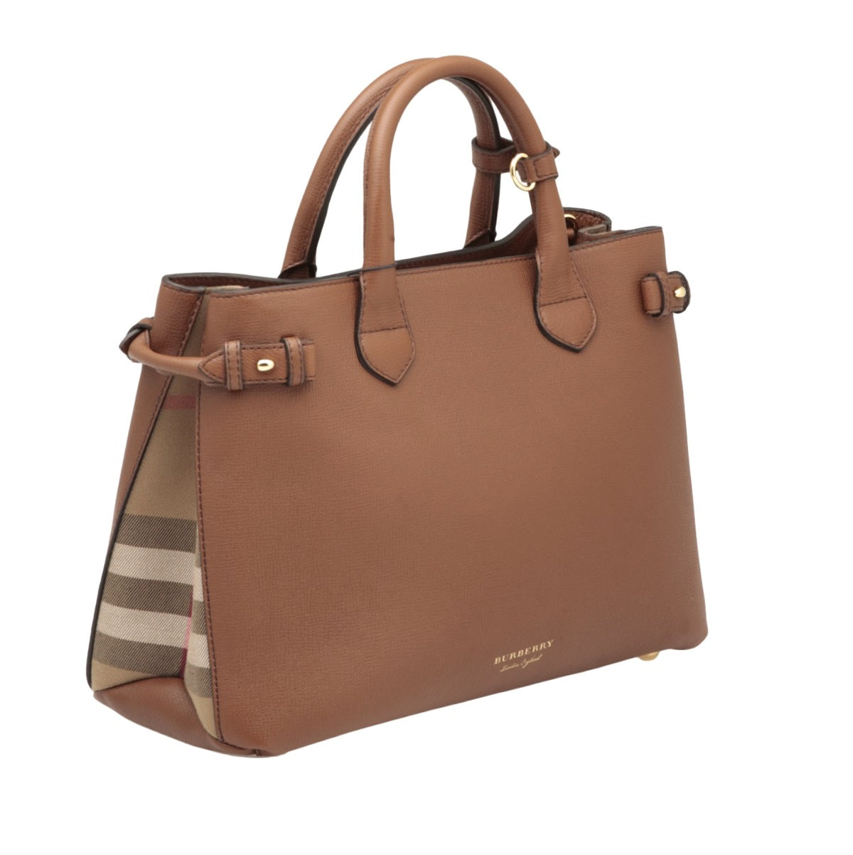 burberry medium banner leather tote