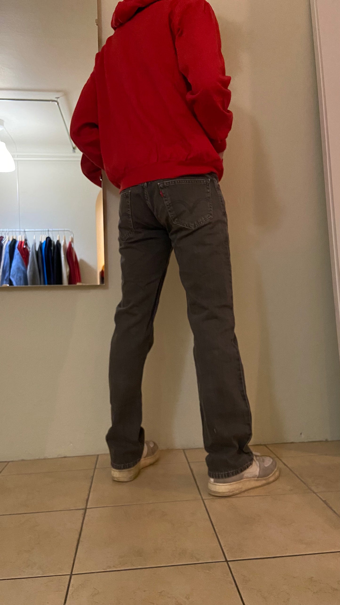 Grey wash Levis 505 W29L32