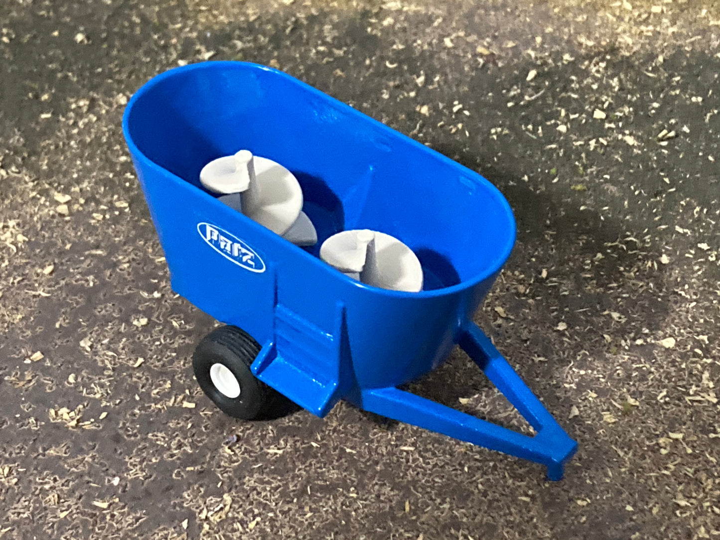 1/64 Vertical Feed Mixer Twin Screw pull Type Blue