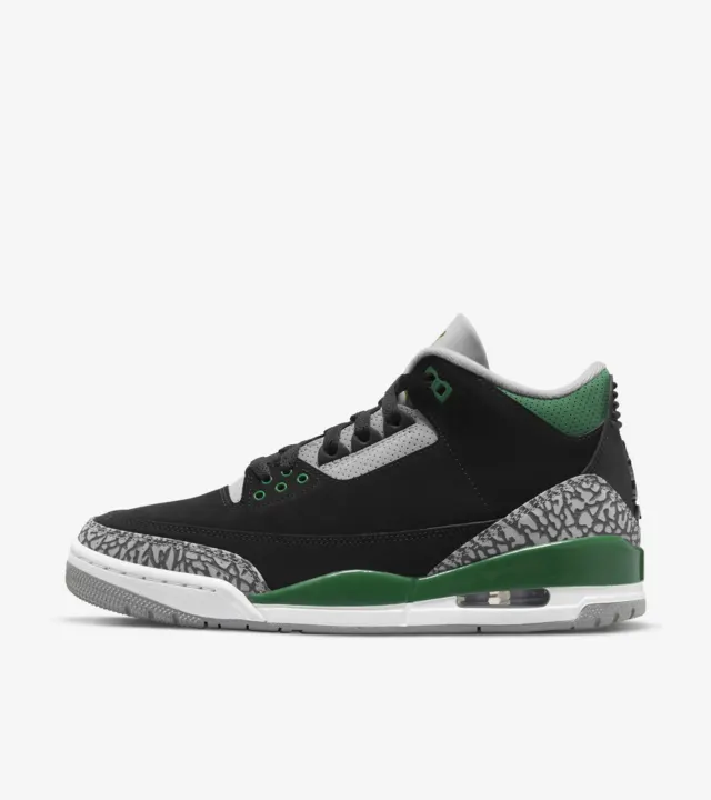 air jordan retro 3 pine green