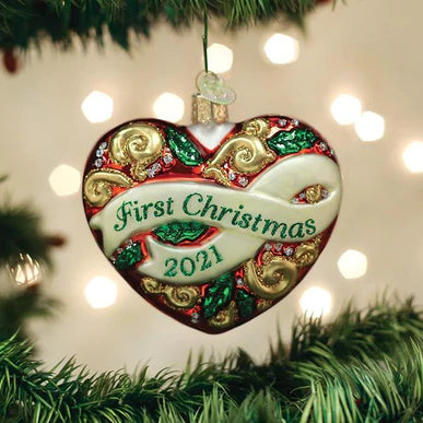 2022 First Christmas Heart Ornament