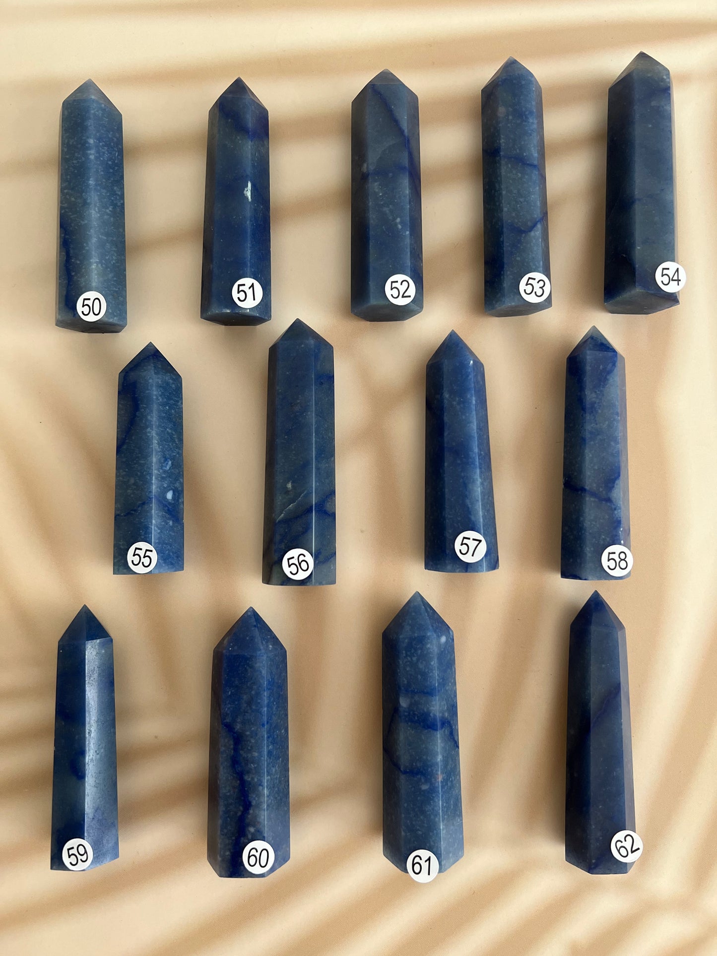 Pointe en aventurine bleue
