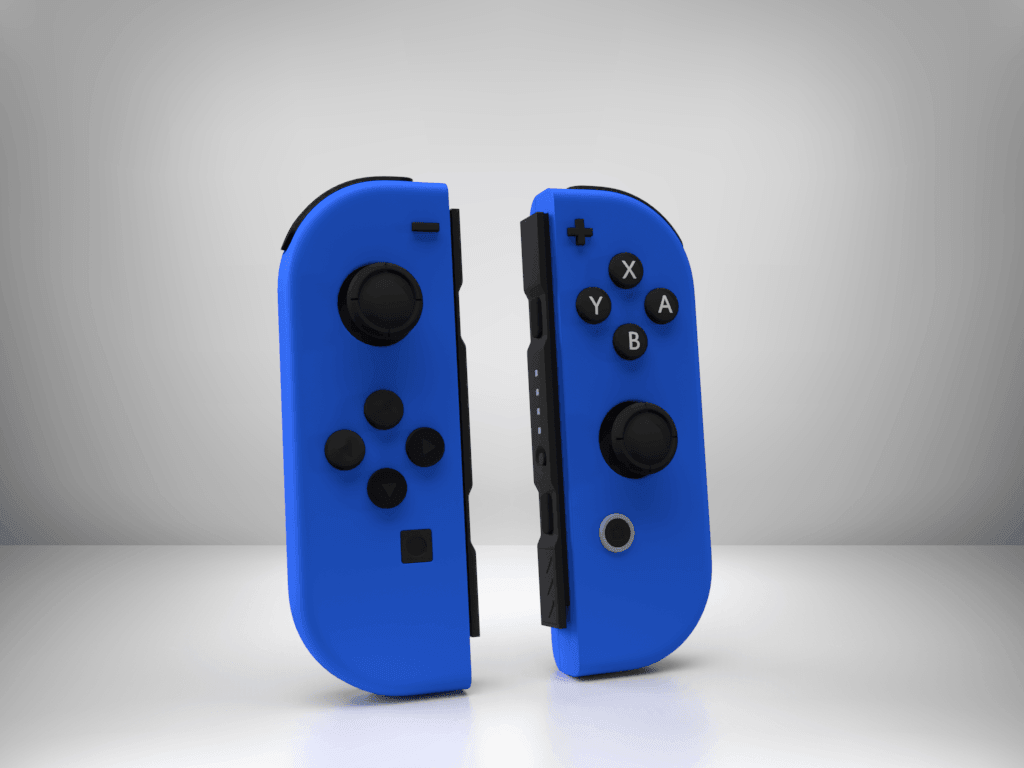 Blue Soft Touch Nintendo Switch Joy-Con Controller - defygaming