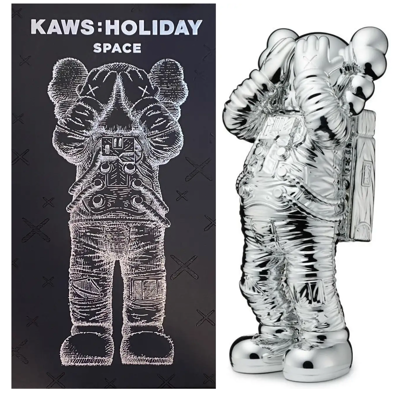 新品未開封】 KAWS Holiday Space Figure Silver - 彫刻/オブジェ