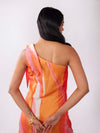 Vibrant Abstract Printed One Shoulder Dress