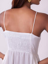 Minimalist White Dress & Shirt Combo