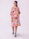 Chic Abstract Half Sleeves Dress by POPPI