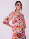 POPPI Tropical Abstract Printed Dress